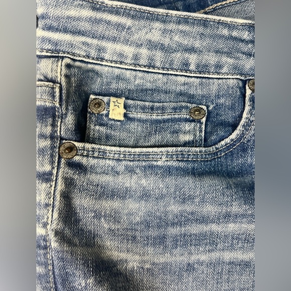 Big Star 1974 Alex Skinny Distressed Blue Denim Jeans Size 29 - Picture 5 of 14